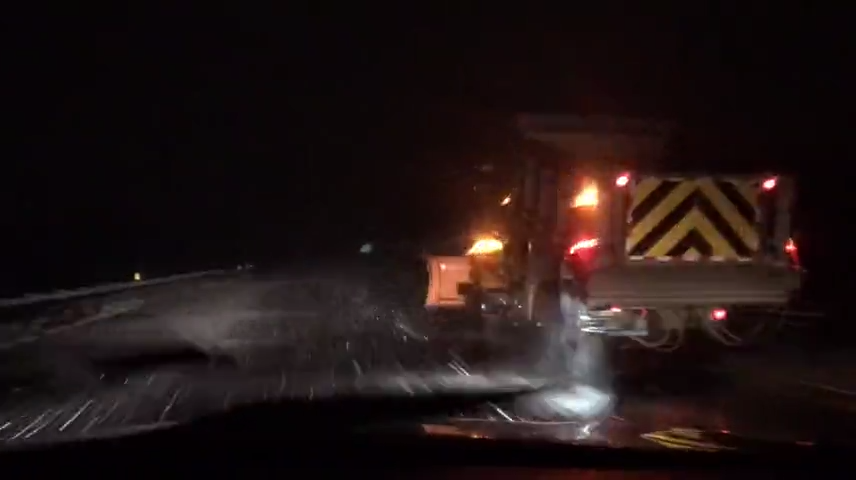 Nj Weather Salt Trucks On The Garden State Parkway