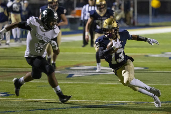 Grosse Pointe South's A.J. Benson had 38 catches for 712 yards, including 11 TDs.