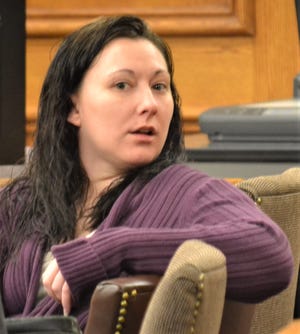 Chasity Denny is seen during a break in her trial in Oconto County Circuit Court on Dec. 9.
