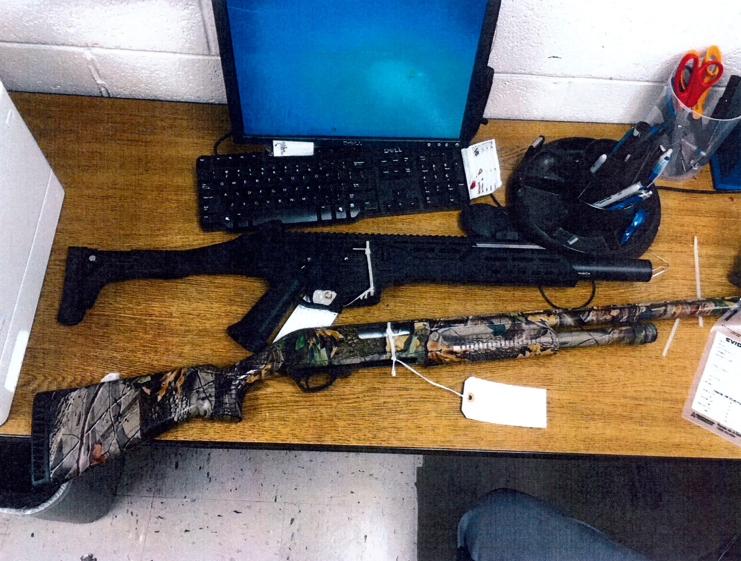 Guns seized by law enforcement from a person who was the subject of Florida’s new red flag law.