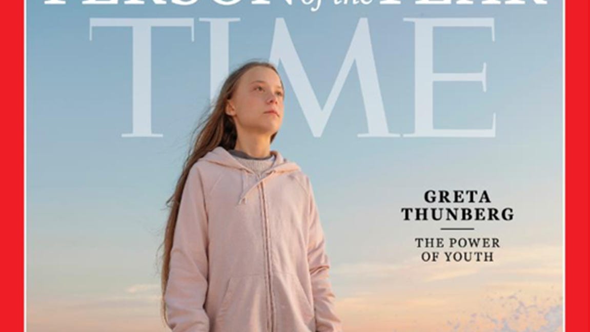 Time names teen climate change activist Greta Thunberg as 2019 Person of the Year - USA TODAY