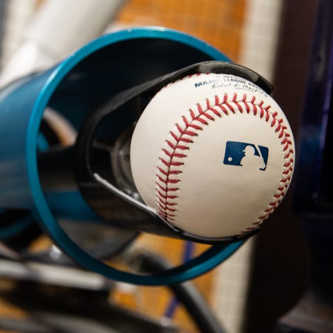 A view of a baseball at Washington State Universit