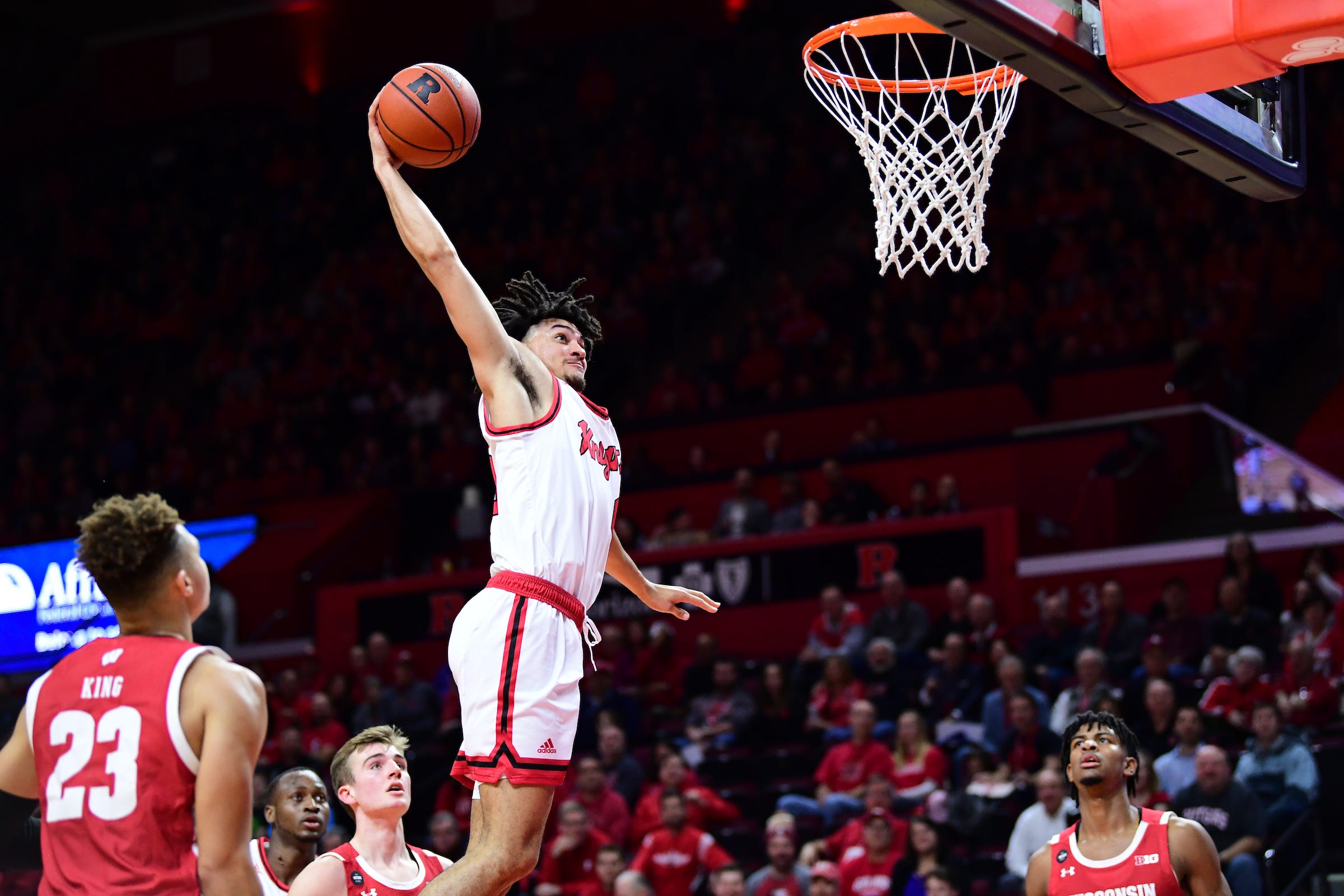 Rutgers Basketball Baker Defense Spark Crucial Win Over Wisconsin