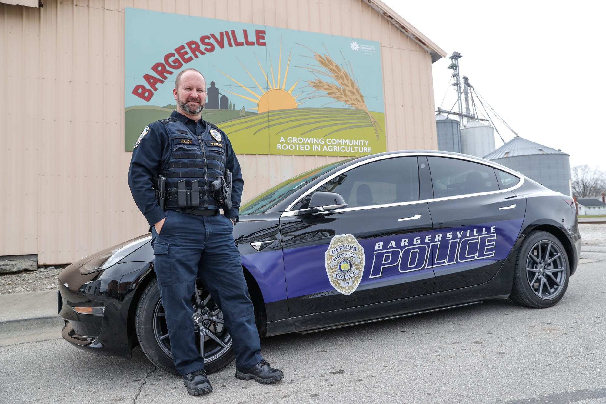 First Tesla Model 3 Police Car Is In Bargersville Indiana