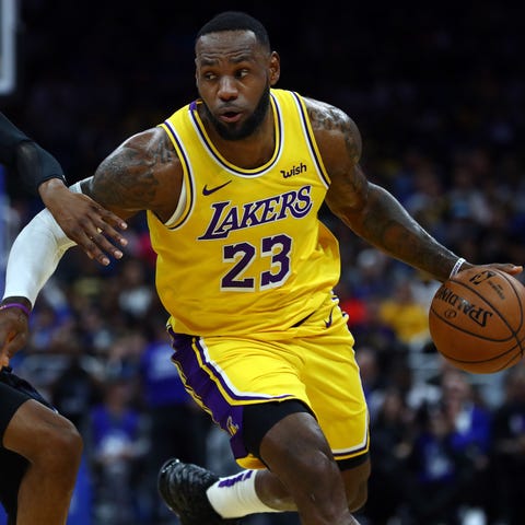 LeBron James notched his sixth triple-double of th