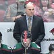 Dec 12, 2019; Glendale, AZ, USA; Arizona Coyotes head coach Rick Tocchet looks on during the first period against the Chicago Blackhawks at Gila River Arena. Mandatory Credit: Matt Kartozian-USA TODAY Sports
