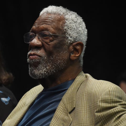 Bill Russell attends the Commissioner Adam Silver'