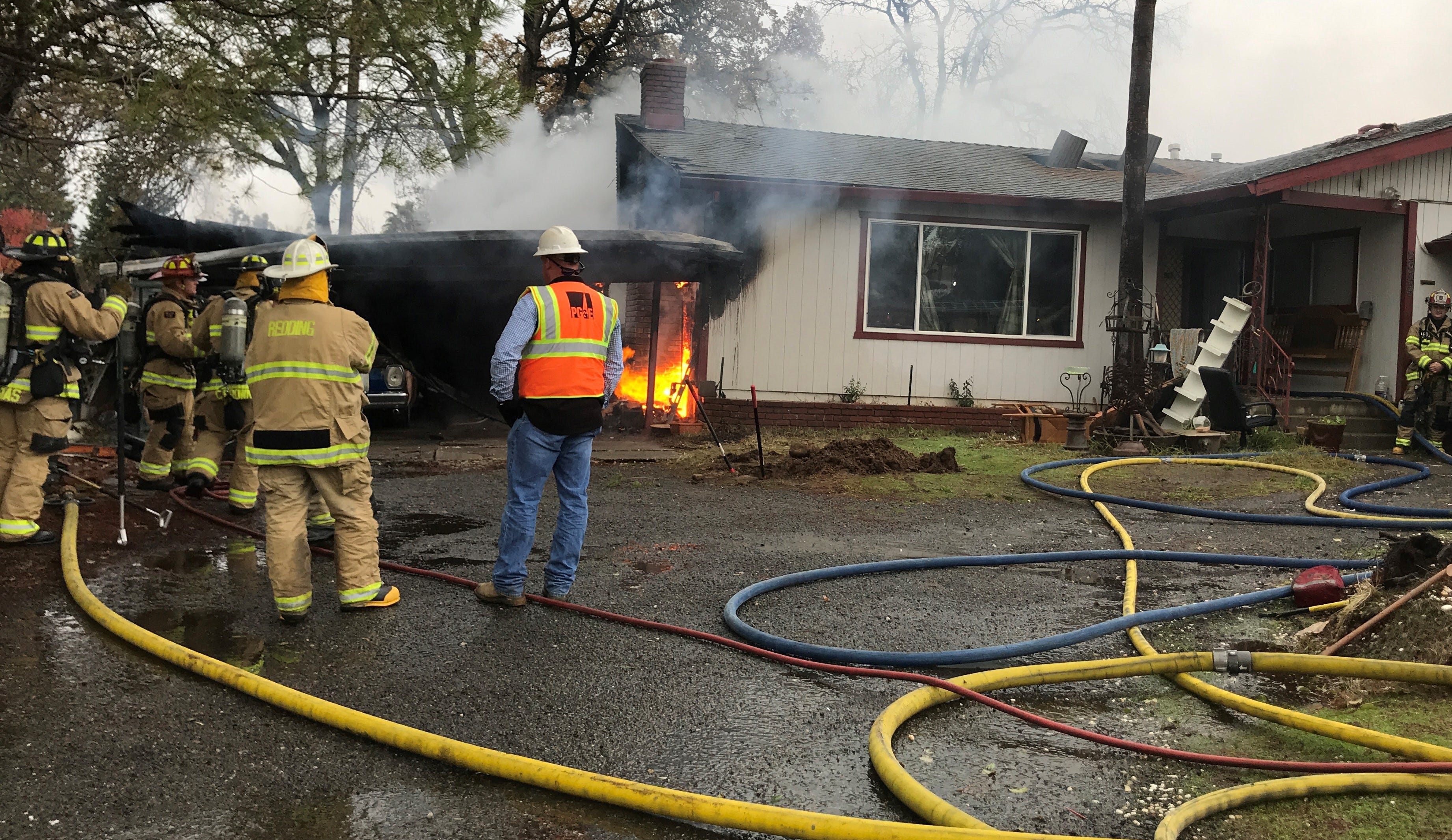 House fire in east Redding displaces woman; cause under investigation