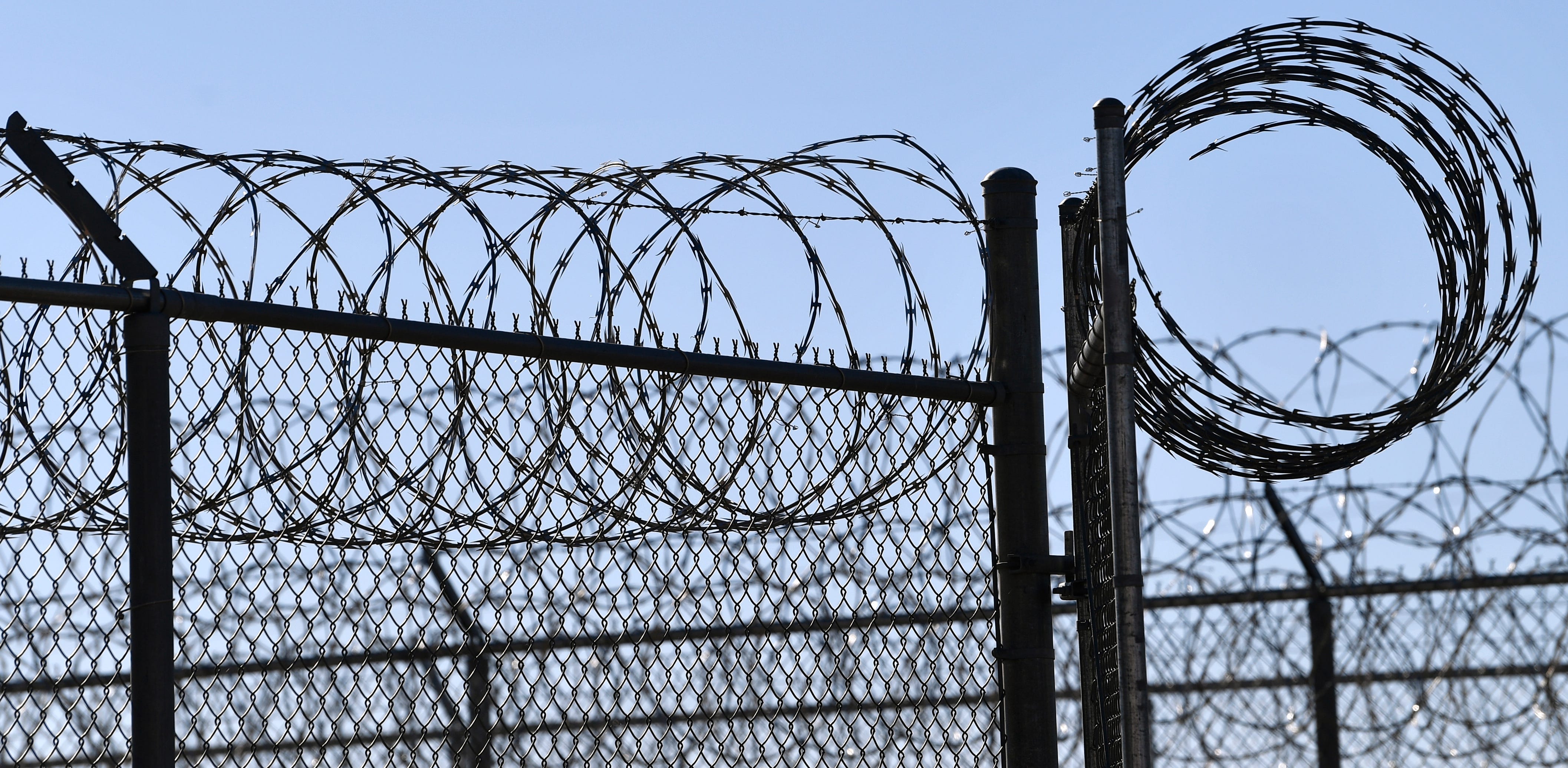 Concertina wire tops the fences at the Bluebonnet Detention Center (BBDC). The U.S. Immigration and Customs Enforcement's (ICE) newest detention facility in Anson, Texas, will house up to 1,000 detainees and is slated to begin receiving them during the week of Dec. 9, 2019.