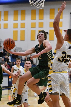 Tony Honkala scored 24 points for Howell in a 59-52 victory at DeWitt on Friday, Dec. 13, 2019.