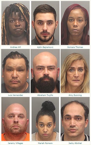 At least nine people were arrested in connection to a sex trafficking bust at a Palm Desert resort, according to the Riverside County Sheriff's Department.