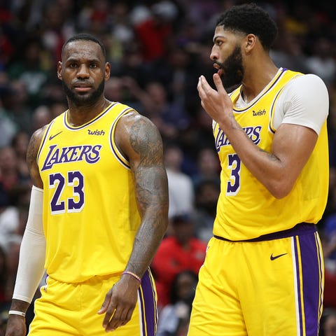 LeBron James and Anthony Davis