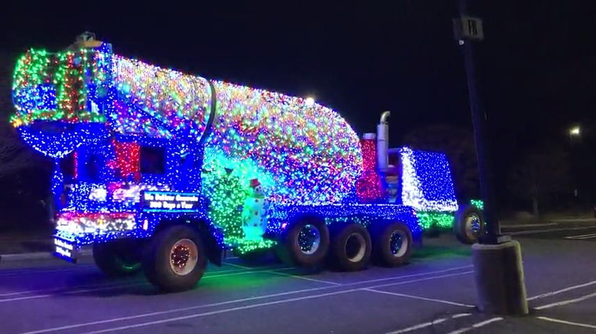 You've never seen a Christmas cement truck? NJ has one