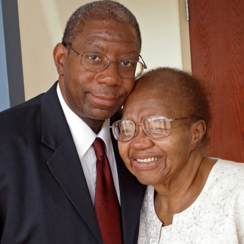 Darrell Emile and his mother Alice.