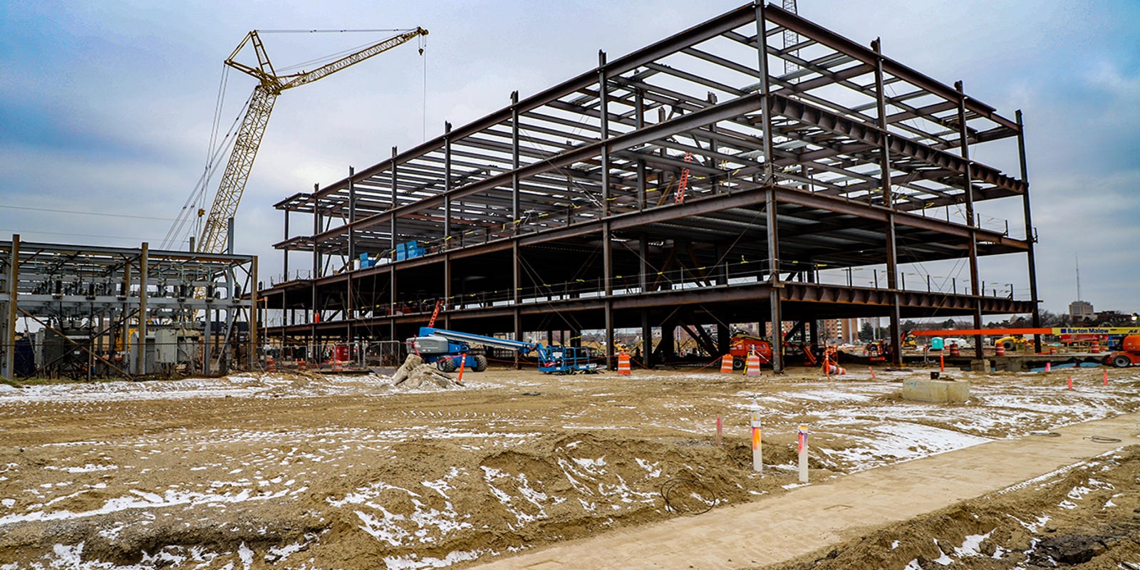 New Wayne County Jail Complex Rising Rapidly Near I 75 In Detroit