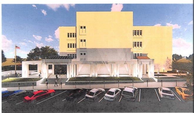 Artist rendering of Montgomery County Courthouse renovations