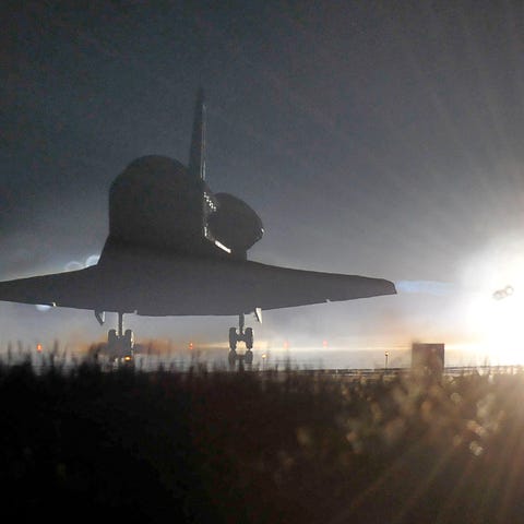 The space shuttle Atlantis STS-135 landed this mor