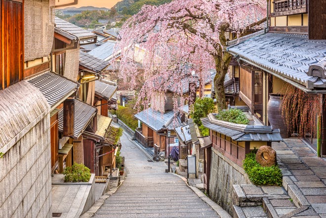 Outside of Tokyo, there's Kyoto (pictured), which has nearly 2,000 temples and shrines and shopping district Kamakura.