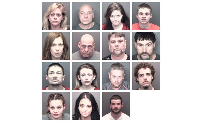 Pictured, from top left:  Andrea Baker, James Barth, Candace Carnahan, Mark Cook, Jennifer Devine, Anthony Embry, Clarence Grubbs, Chad Miller, Nicholas Mobley, Katelyn Mosley, Paul Overby, Nicholas Prince, Kibrisha Robertson, Megan Schmitt and Cole Schriber.