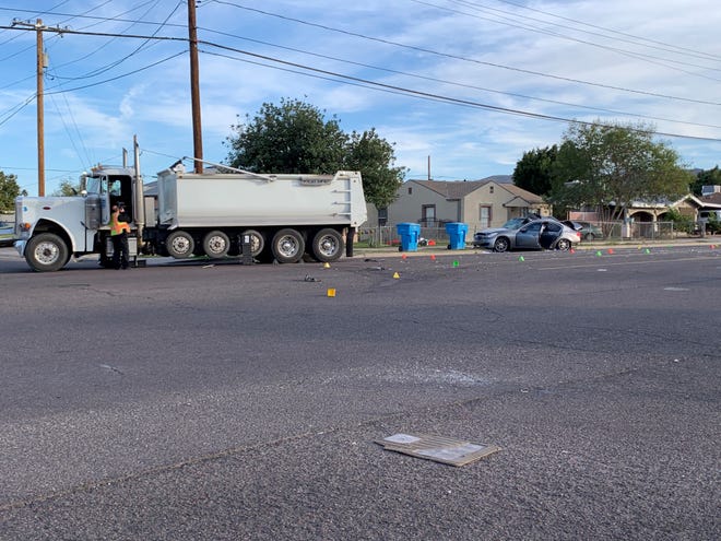 Phoenix police investigated a fatal collision in south Phoenix near Seventh Avenue and Alta Vista Road on Dec. 18, 2019.