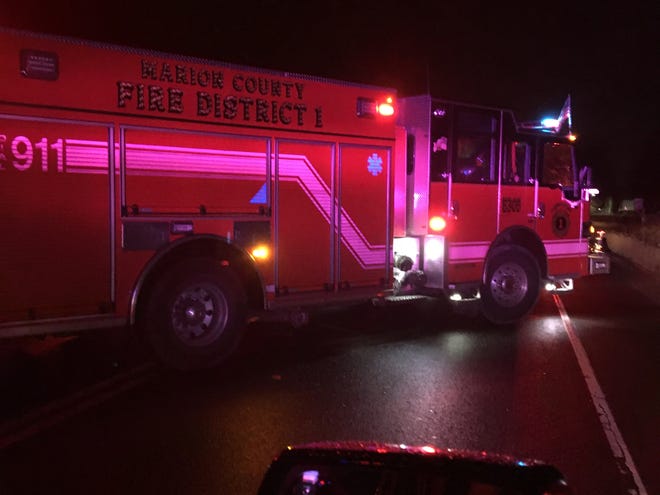 A fatal crash closed Highway 99E north of Salem Wednesday night.