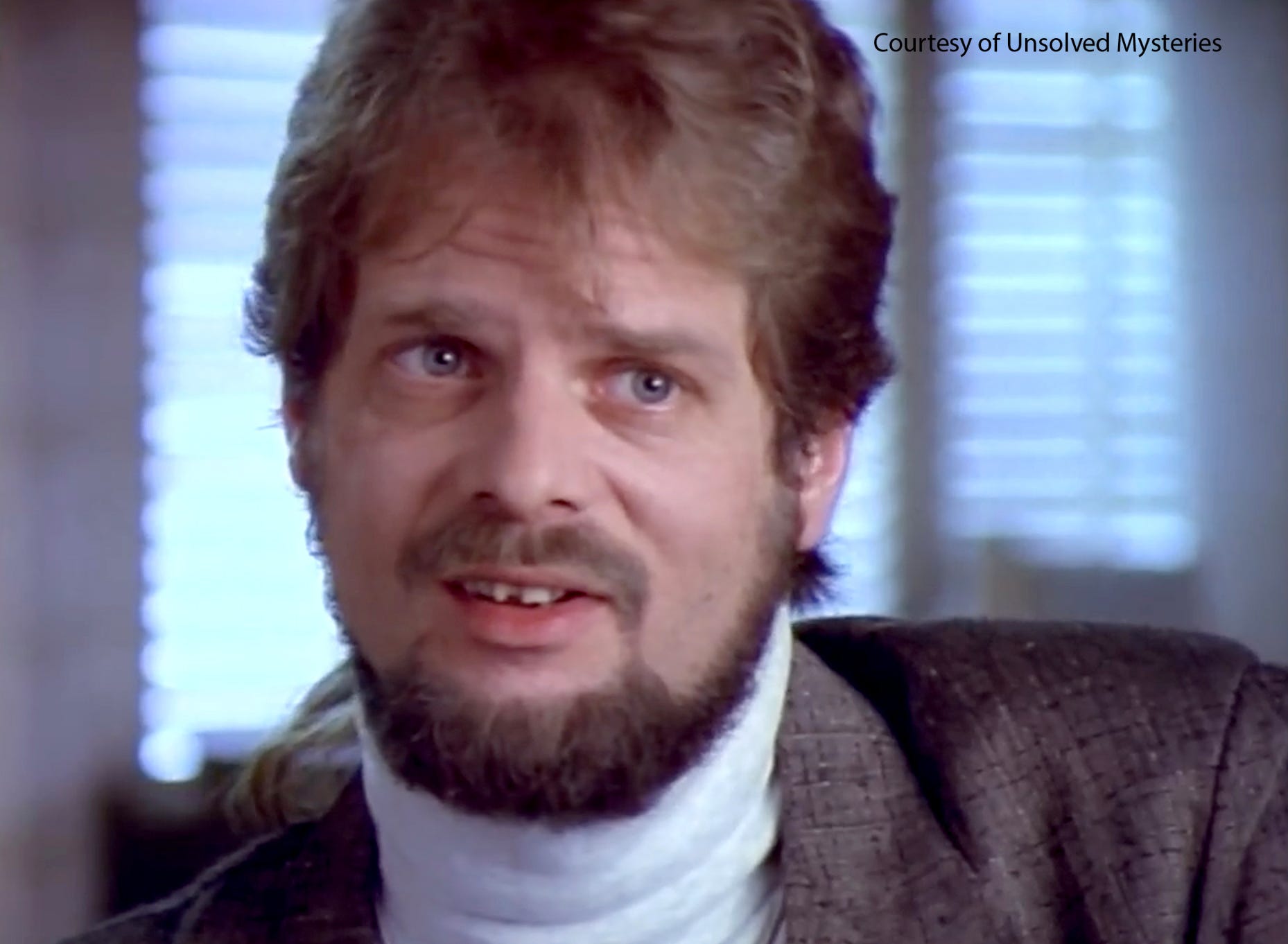 D.C. Cole was a self-described investigative reporter who wrote for a now-defunct weekly called Everybody's News. Cole also wrote a book about the David Bocks case and lobbied to get it on Unsolved Mysteries. This is a screen grab from an Unsolved Mysteries episode where he was interviewed.