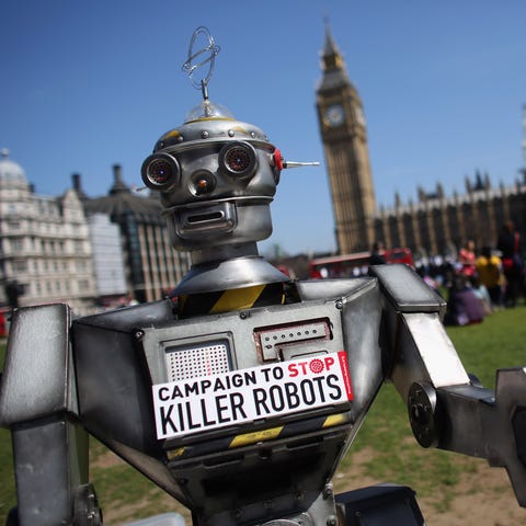 Campaign to Stop Killer Robots in London, on April
