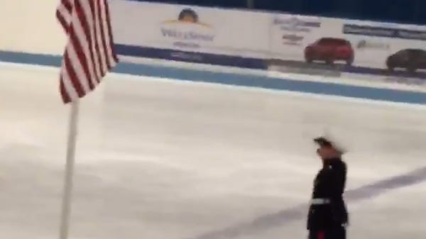 Skater honors veterans in moving performance