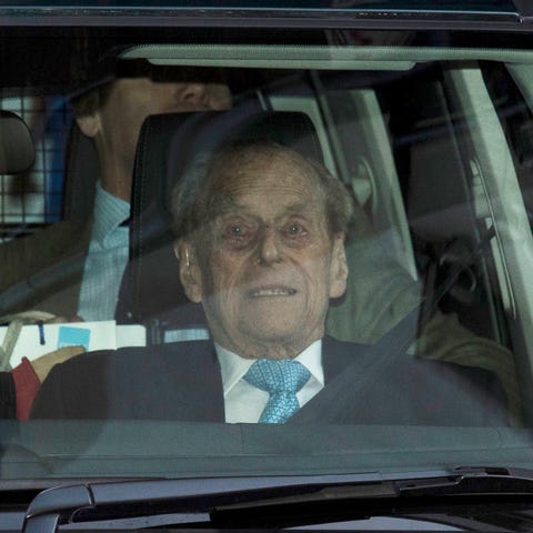 Prince Philip the Duke of Edinburgh, 98, leaves in