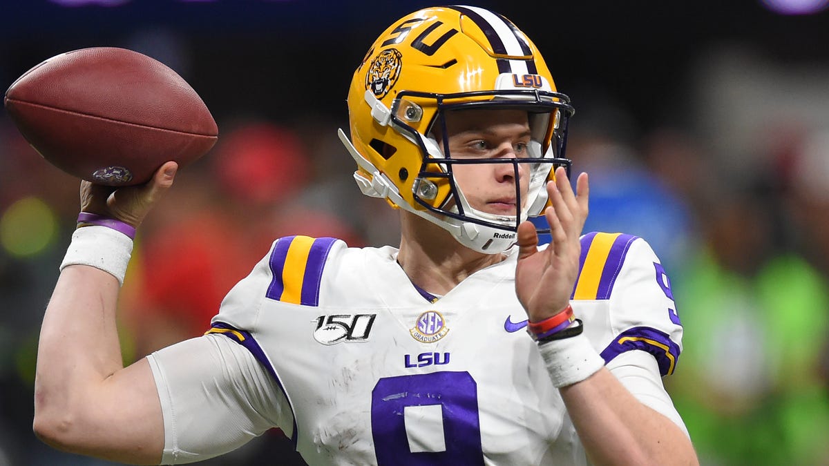 Joe Burrow threw for 4,715 yards, 48 TDs and just 6 INTs for LSU this season.