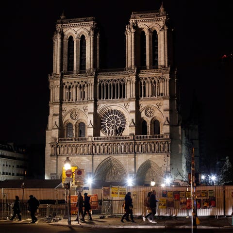 Notre Dame cathedral is pictured in Paris, Tuesday