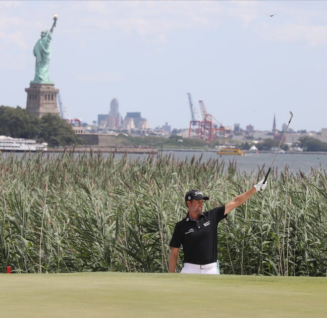 The Liberty National Golf Club in Jersey City  In 2019, it hosted Northern Trust.