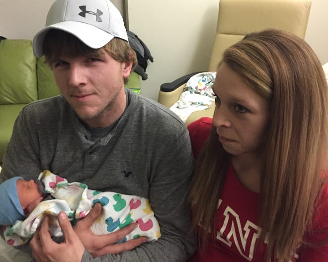 Bret Ball and Tiffani Spergin of Corning welcomed a new addition to their family Dec. 25. Luke Ryan Ball was the first Christmas baby born at Genesis HealthCare Systems.
