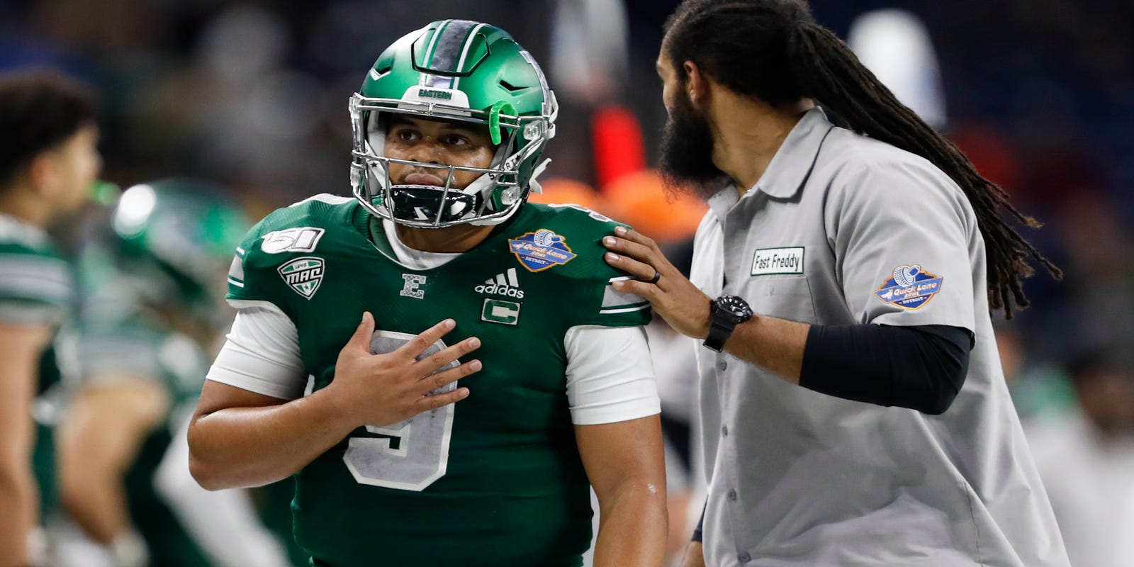 Eastern Michigan Senior Qb Ejected At End Of Quick Lane Bowl