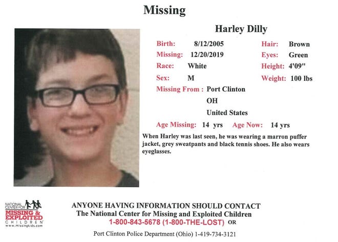 The search for missing local teen Harley Dilly covered more than 150 acres of Port Clinton as authorities searched for the missing teen.