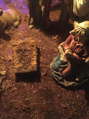 Baby Jesus has been reported missing from Dorothy B. Oven Park.