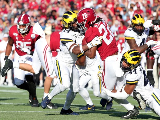 Michigan Football Vs Alabama Best Jim Harbaugh Nick Saban Reactions