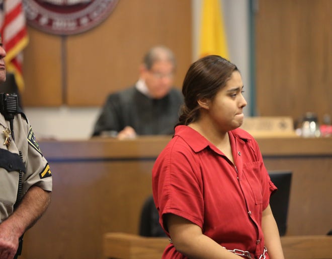 Idali Ortiz-Munoz, 21, in Third Judicial District Court, Tuesday Dec. 31, 2019,  in Third Judicial District Court. Ortiz-Munoz is accused of child abuse, and failing to report child abuse.