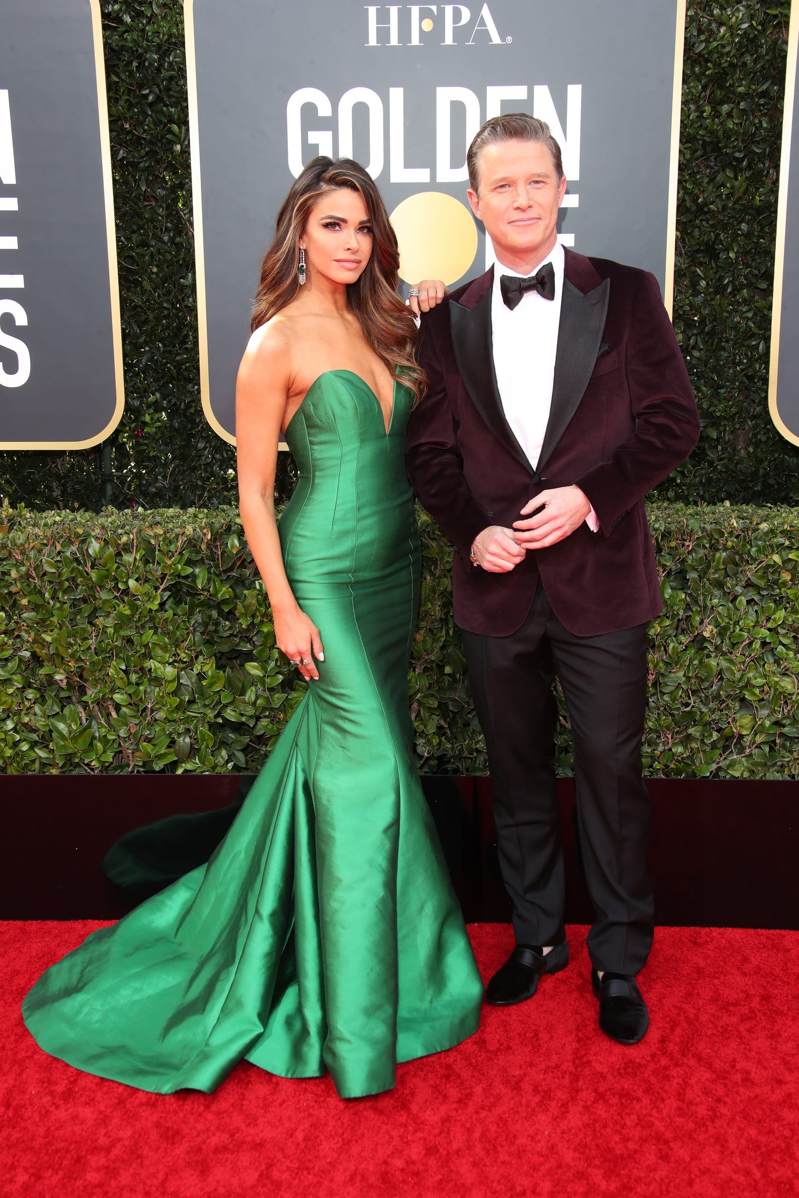 Jennifer Lahmers, left, and "Extra" co-host Billy Bush