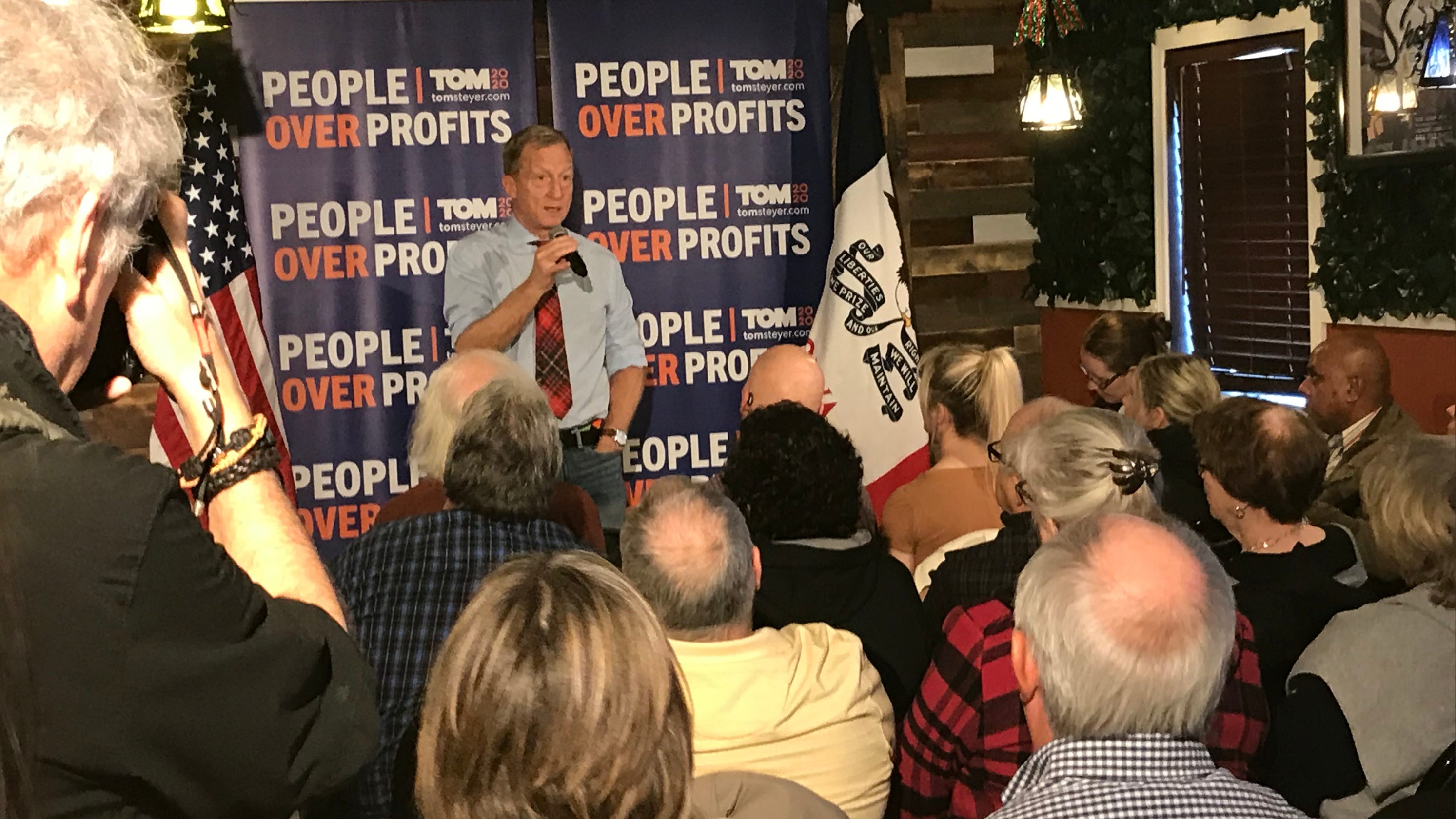 Election 2020: Tom Steyer concludes 5-day bus tour in Iowa as debate nears