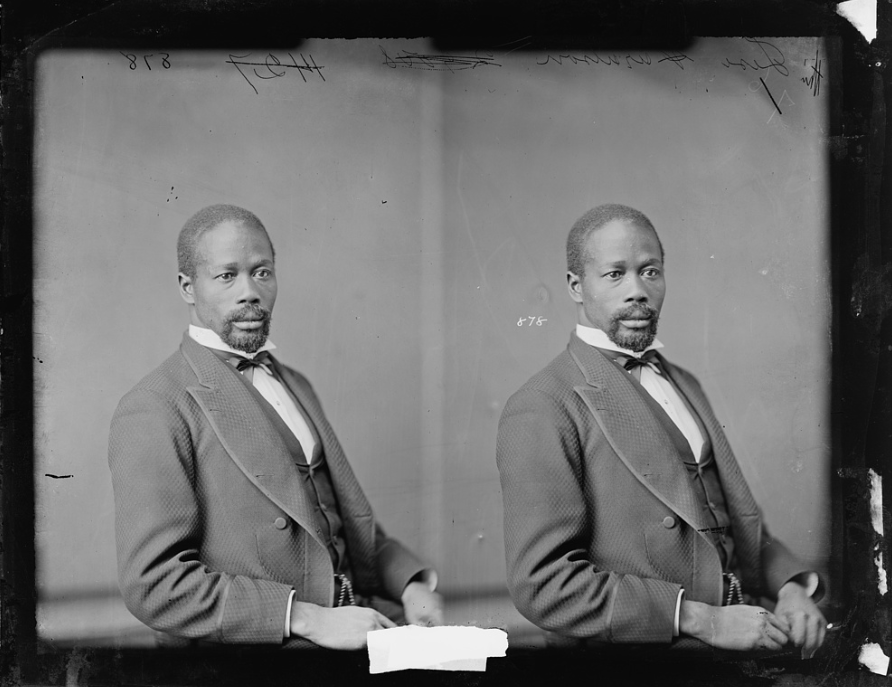 Jeremiah Haralson in a photo likely taken during his single term representing southwestern Alabama in the U.S. Congress. Haralson was the last African-American elected to Congress from Alabama during Reconstruction. Alabama did not elect another African-American to Congress until 1992.