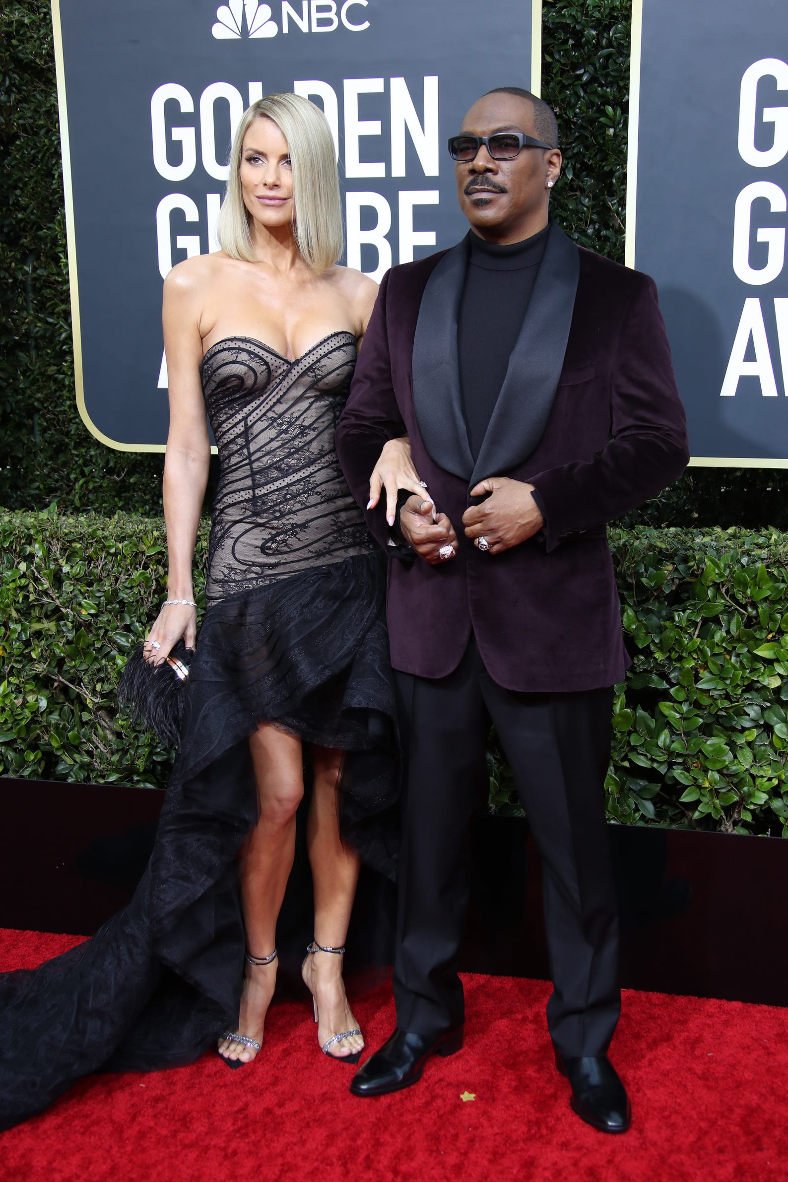 Paige Butcher, left, and Eddie Murphy