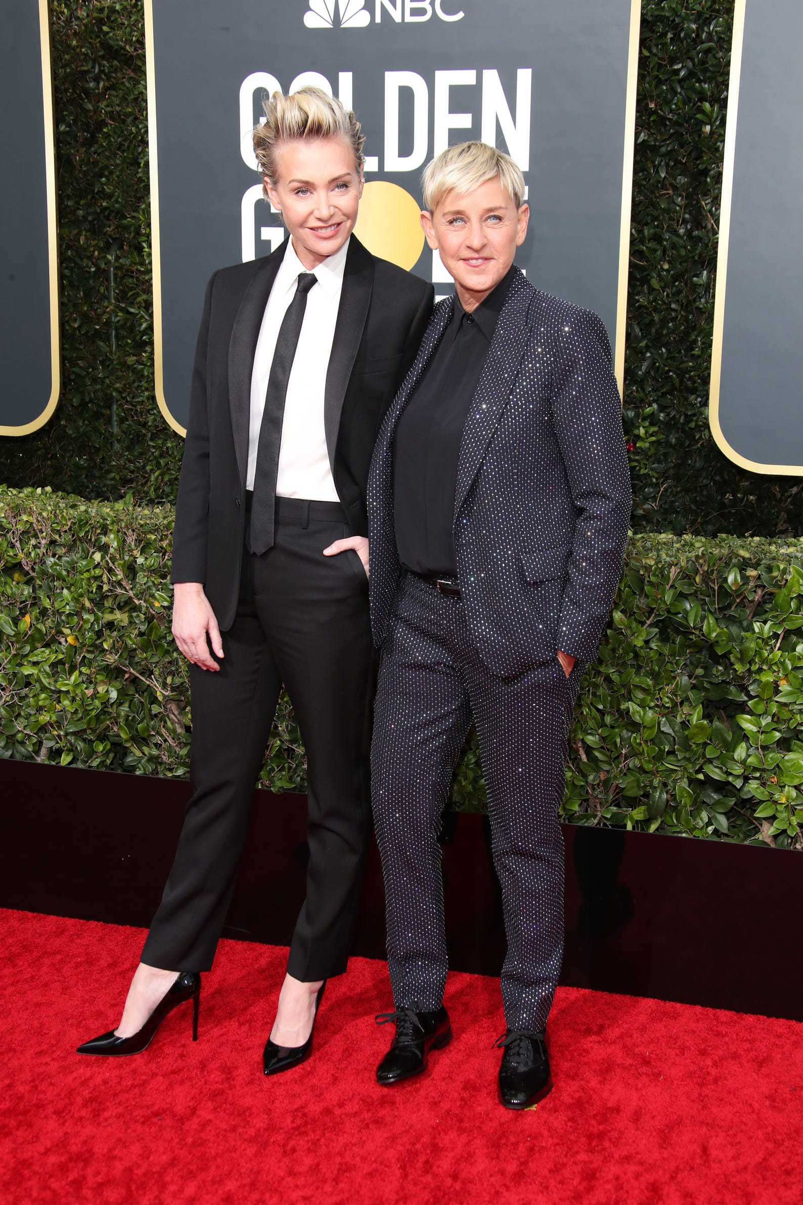 Portia de Rossi, left, and Ellen DeGeneres