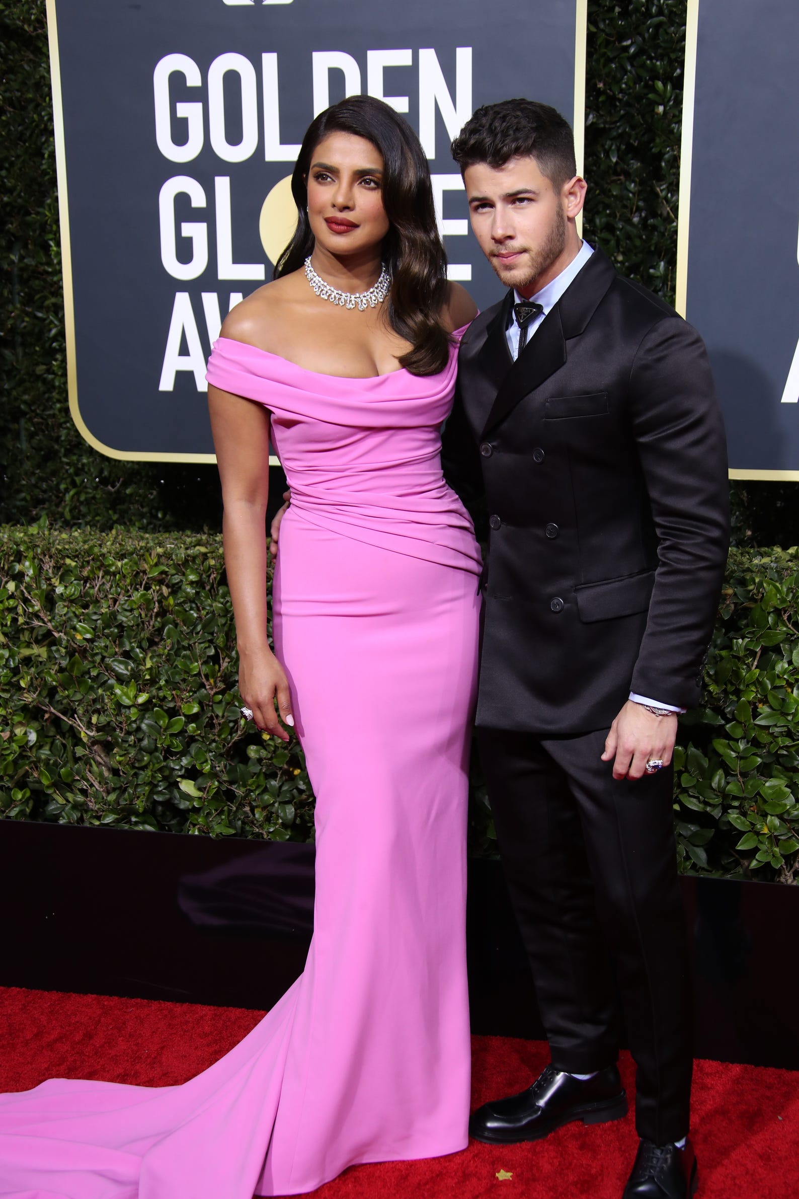 Priyanka Chopra, left, and Nick Jonas