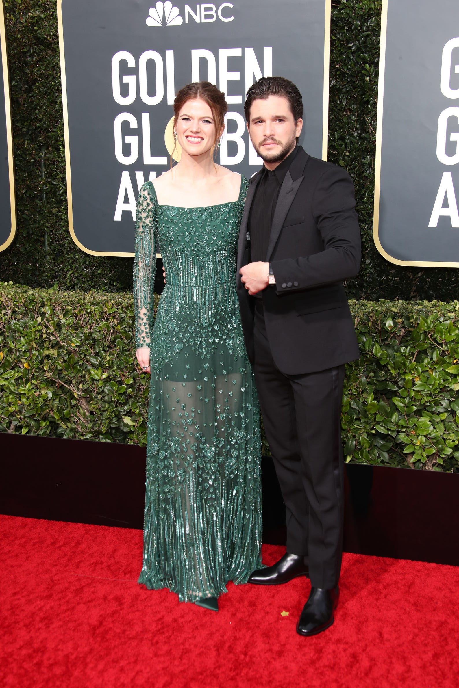 Rose Leslie, left, and Kit Harington