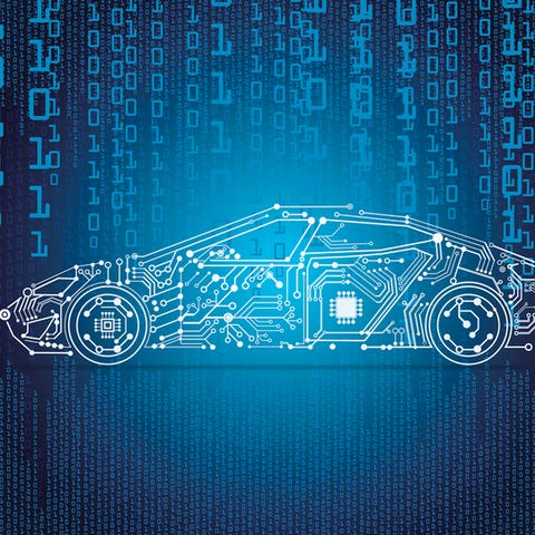 Car hacked by virus