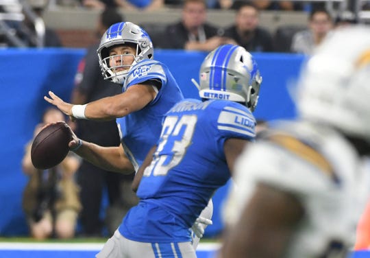 Lions quarterback Matthew Stafford was on pace for a career season until a back injury sidelined him for the final eight weeks.
