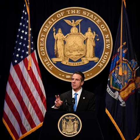 New York Gov. Andrew Cuomo delivers his State of t