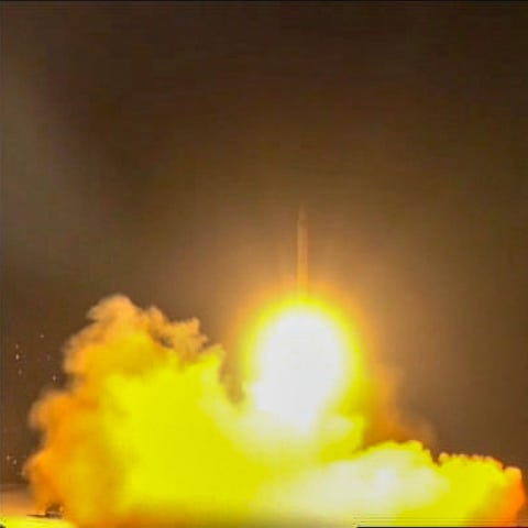 An image grab from footage obtained from the state