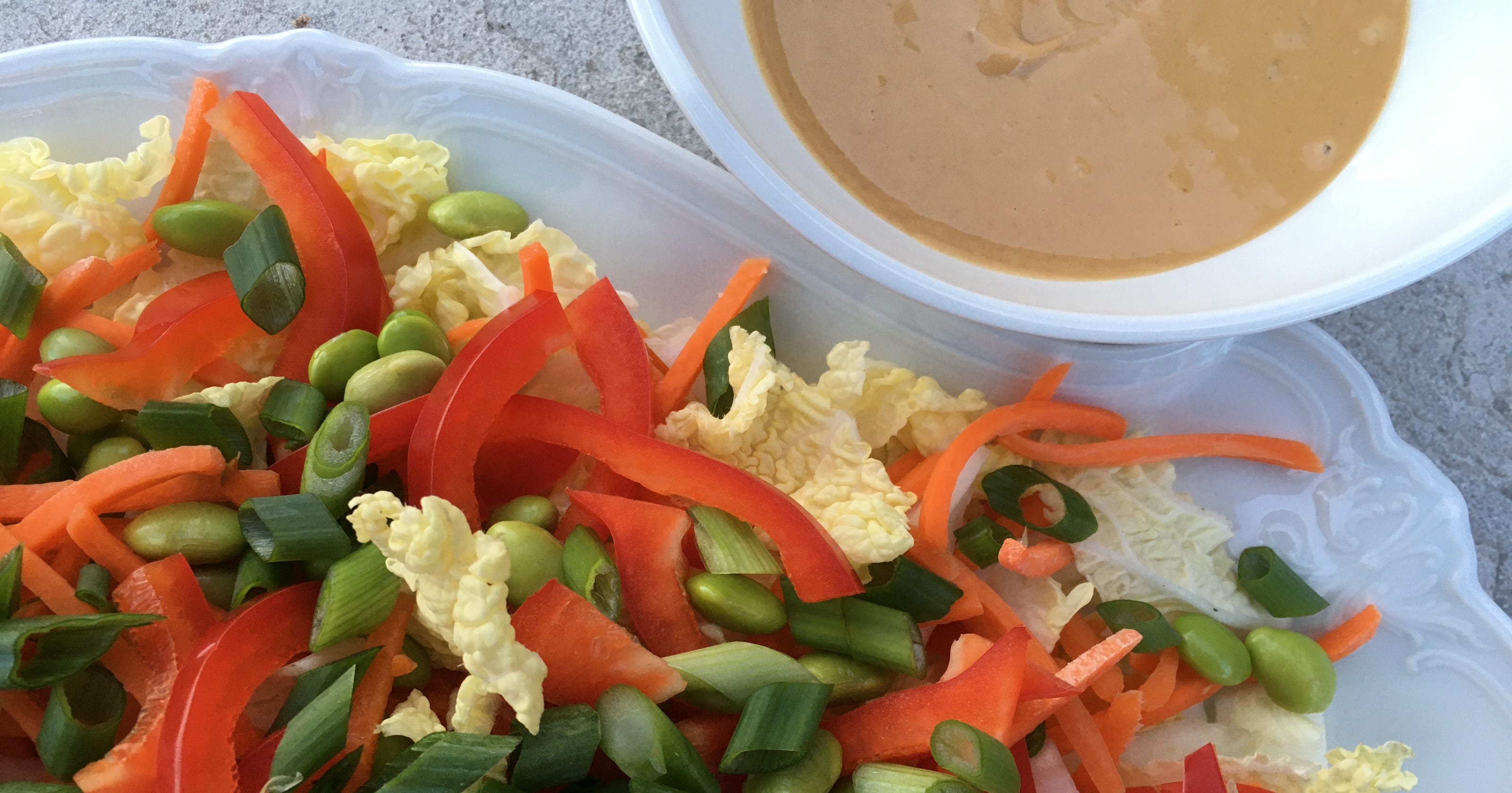 Napa Cabbage Salad With Peanut Dressing Ready In Minutes